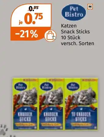 Müller Pet bistro katzen snack sticks Angebot