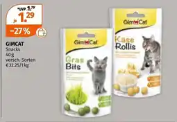 Müller Gimcat snacks Angebot