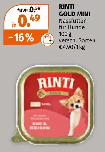 Müller Rinti gold mini Angebot