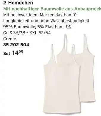 Tchibo 2 hemdchen Angebot