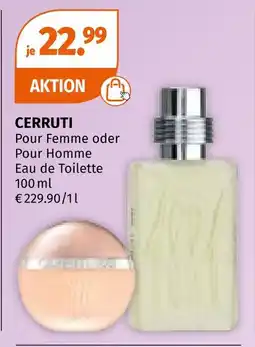 Müller Cerruti pour femme oder pour homme eau de toilette Angebot