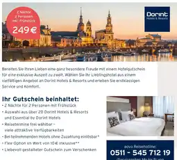 Tchibo Dorint hotels & resorts hotelgutschein Angebot