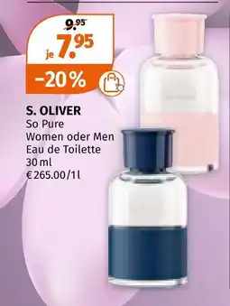 Müller S. oliver so pure women oder men eau de toilette Angebot