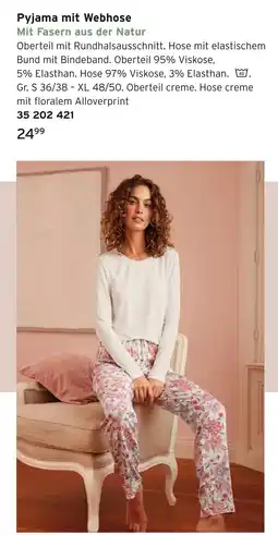 Tchibo Pyjama mit webhose Angebot