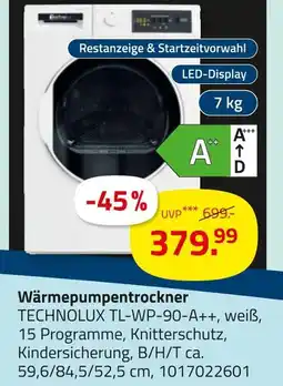 ROLLER Technolux wärmepumpentrockner Angebot