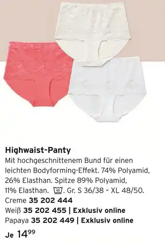 Tchibo Highwaist-panty Angebot