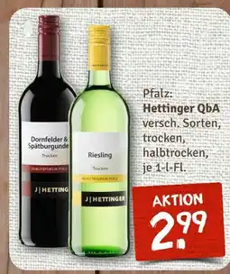 nahkauf Hettinger dornfelder & spätburgunder oder riesling Angebot