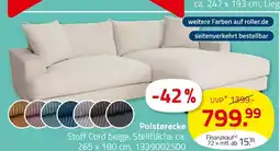 ROLLER Polsterecke Angebot