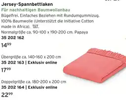 Tchibo Papaya jersey-spannbettlaken Angebot