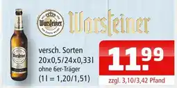 Getränke Oase Warsteiner Angebot