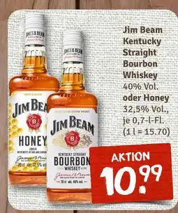 nahkauf Jim beam kentucky straight bourbon whiskey oder honey Angebot