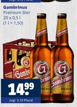 Getränkewelt Gambrinus premium bier Angebot