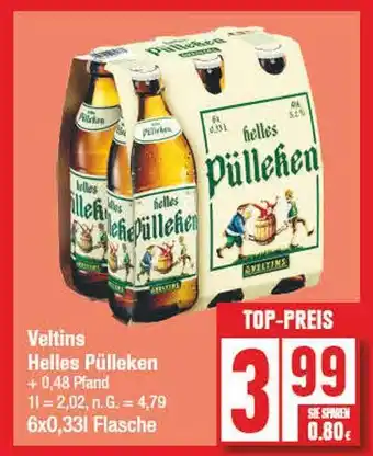 Edeka Veltins helles pülleken Angebot