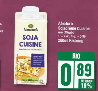 Edeka Alnatura sojacreme cuisine Angebot