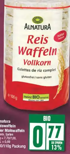 Edeka Alnatura reiswaffeln vollkorn oder maiswaffeln Angebot