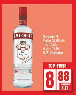 Edeka Smirnoff no. 21 vodka Angebot