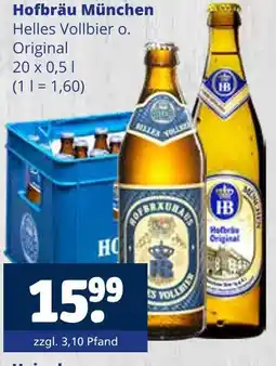 Getränkewelt Hofbräu münchen helles vollbier o. original Angebot