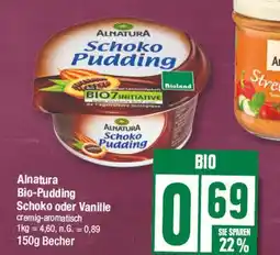 Edeka Alnatura bio-pudding schoko oder vanille Angebot