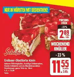 E-Center Schäfer's erdbeer-obsttorte klein Angebot