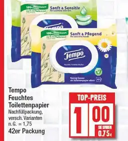 Edeka Tempo feuchtes toilettenpapier Angebot