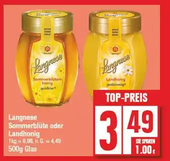 Edeka Langnese sommerblütenhonig oder landhonig Angebot