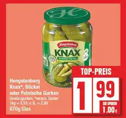 Edeka Hengstenberg knax, sticksi oder polnische gurken Angebot