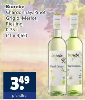 Getränkewelt Biorebe chardonnay, pinot grigio, merlot, riesling Angebot