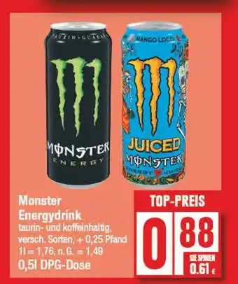 Edeka Monster energydrink oder juiced energy juice Angebot