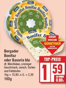 Edeka Bergader bonifaz oder bavaria blu Angebot