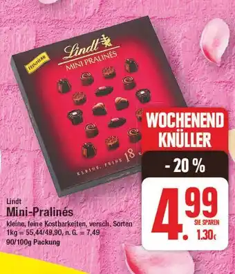 E-Center Lindt mini-pralinés Angebot