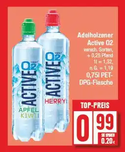 Edeka Adelholzener active o2 apfel-kiwi oder herry Angebot