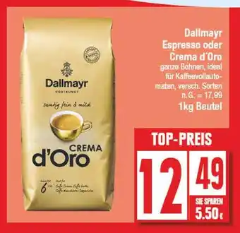 Edeka Dallmayr espresso oder crema d'oro Angebot