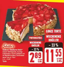 Edeka Schäfer's erdbeer-obsttorte klein Angebot