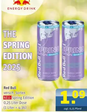 Getränke Arena Red bull the spring edition 2025 Angebot