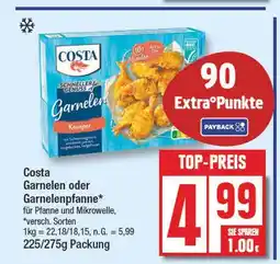 Edeka Costa garnelen oder garnelenpfanne Angebot