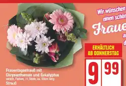 Edeka Frauentagsstrauß mit chrysanthemen und eukalyptus Angebot