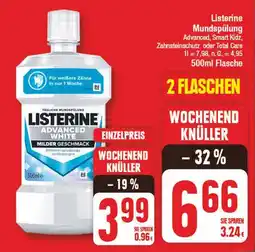 Edeka Listerine mundspülung advanced, smart kidz, zahnsteinschutz oder total care Angebot