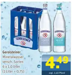 Getränke Arena Gerolsteiner mineralwasser Angebot