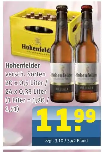 Getränke Arena Hohenfelder Angebot