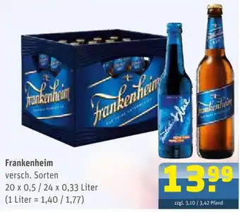 Getränke Arena Frankenheim Angebot