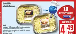 Edeka Bard lasagne bolognese oder gemüselasagne Angebot