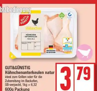 Edeka Gut&günstig hähnchenunterkeulen natur Angebot