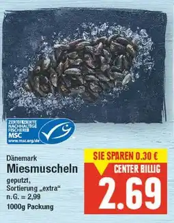 E-Center Dänemark miesmuscheln Angebot