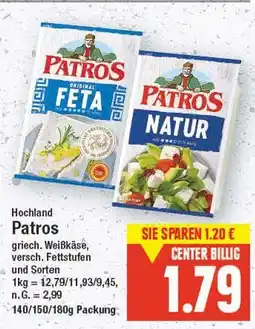 E-Center Patros feta oder natur Angebot