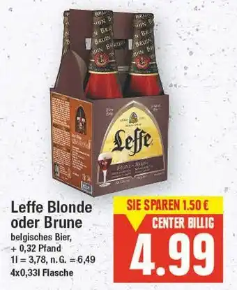 E-Center Leffe blonde oder brune Angebot