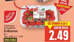 E-Center Gut&günstig erdbeeren Angebot