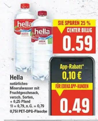 E-Center Hella natürliches mineralwasser Angebot