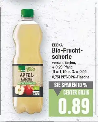 E-Center Edeka bio-fruchtschorle Angebot