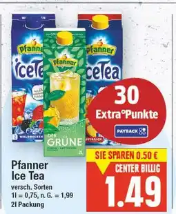 E-Center Pfanner ice tea Angebot