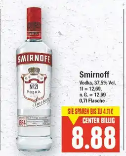 E-Center Smirnoff no. 21 vodka Angebot